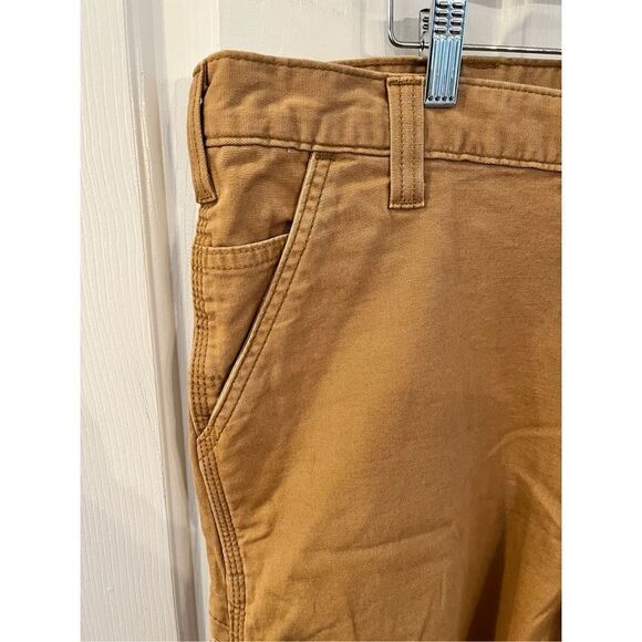 Carhartt Tan Relaxed Fit Jean Shorts sz 40 EUC - Picture 2 of 8
